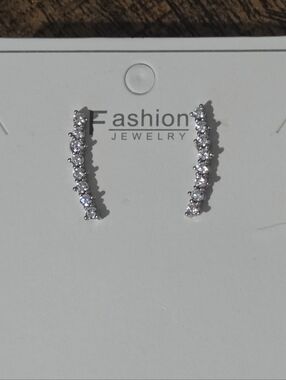 Fashion Silver Ear Climbers Earrings